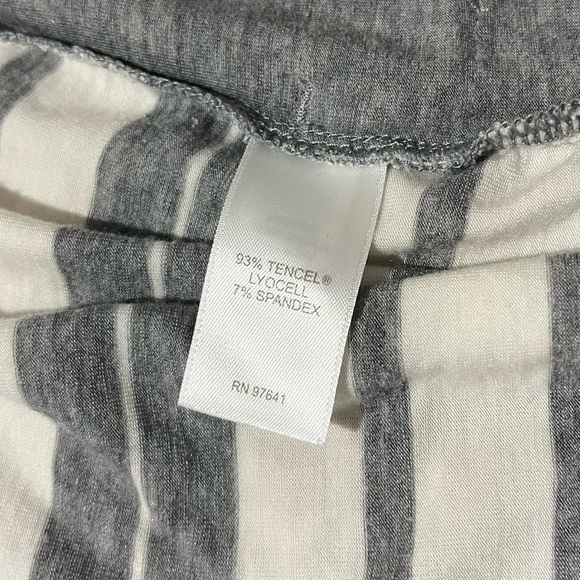 Pure Jill Grey & White Striped Cardigan | Women's L - Picture 6 of 6